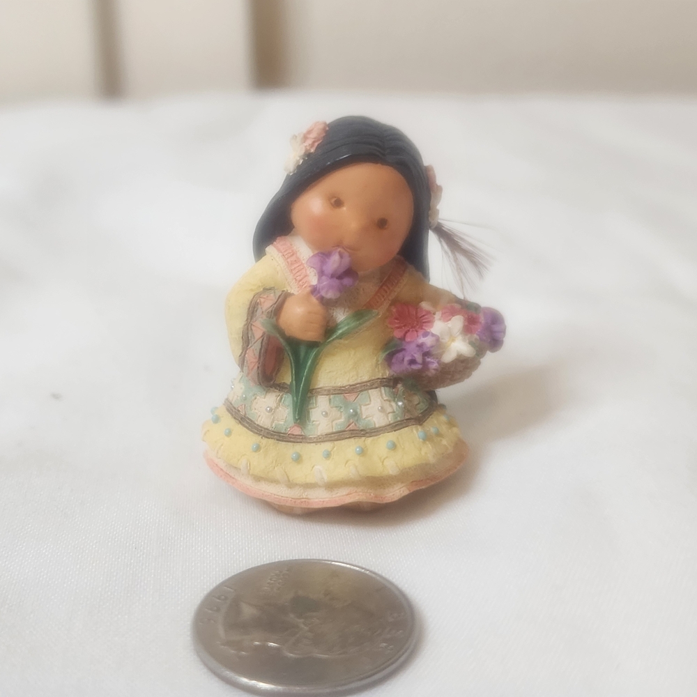 Handcrafted Figurine with Flowers